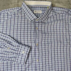 Robert‎ Graham Shirt Mens 36 / 37 Tall Multicolor Checkered Button Down Big